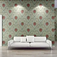 Designer Green Vinyl Wall Stickers Wallpaper-thumb1