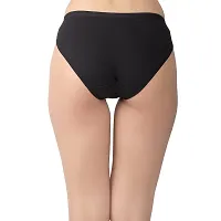 BLACK ME Women Bikini Panty (Small, Black)-thumb2