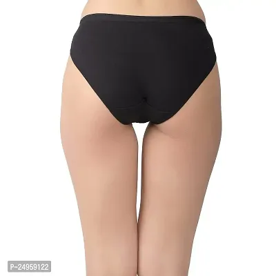 BLACK ME Women Bikini Panty (Small, Black)-thumb3