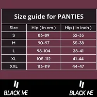 BLACK ME Lace Panty for Women Mid Waist Hipster Panties (Pack of 1) (Small, Black)-thumb4