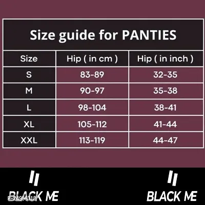 BLACK ME Lace Panty for Women Mid Waist Hipster Panties (Pack of 1) (Small, Black)-thumb5