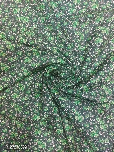 Stylist Polycotton Printed Unstitched Fabric For Women- 4.5 Meters-thumb0
