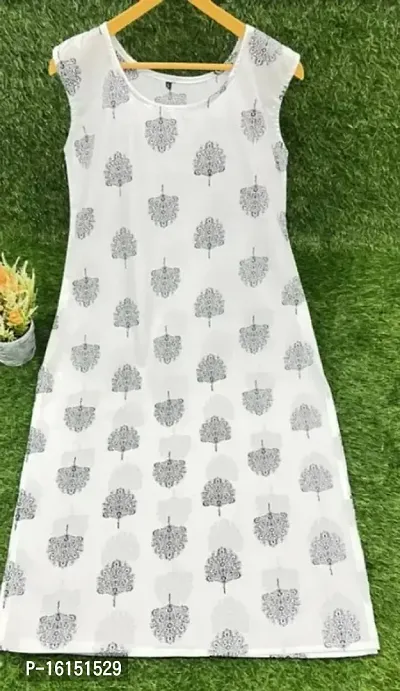 Stylish Cotton Printed Kurti For Women-thumb0