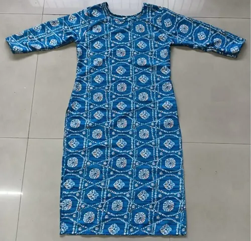 Plus Size Crepe Printed Kurti