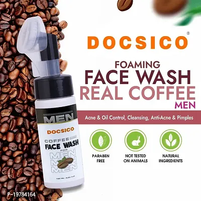 Docsico Coffee Foaming Face Wash| Detoxifying  Deep Cleansing for Men| 150ML-thumb0
