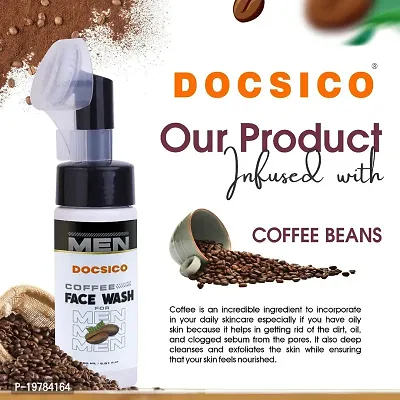 Docsico Coffee Foaming Face Wash| Detoxifying  Deep Cleansing for Men| 150ML-thumb2