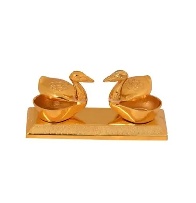 Roli/Kumkum/Chawal/Haldi Metal Chopda/Box for Gift and Pooja Purpose
