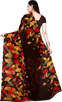 Stylish Multicoloured Georgette Saree With Blouse Piece For Women Pack Of 2-thumb3