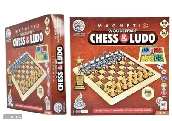 Play With Style Magnetic Wooden Art Chess Ludo Set Takes Game Night To The Next Level-thumb0