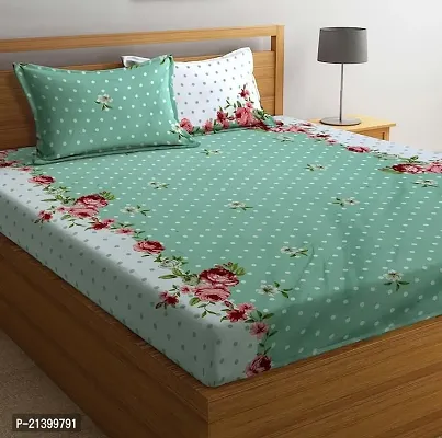 Stylish Cotton Double Bedsheet with 2 Pillow Covers-thumb0