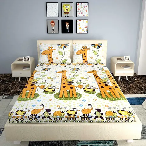 Printed Double Bedsheets For Kids