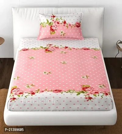 Stylish Cotton Double Bedsheet with 2 Pillow Covers