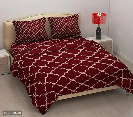 Stylish Cotton Double Bedsheet with 2 Pillow Covers