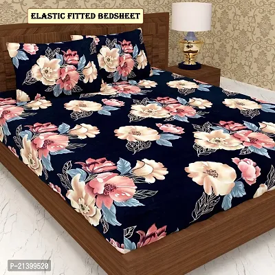 Stylish Cotton Double Bedsheet with 2 Pillow Covers