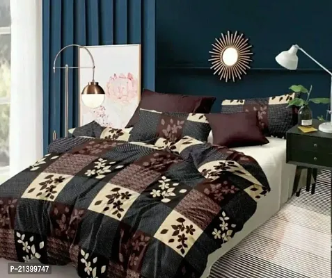 Stylish Cotton Double Bedsheet with 2 Pillow Covers-thumb0