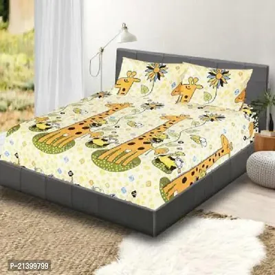 Stylish Cotton Double Bedsheet with 2 Pillow Covers