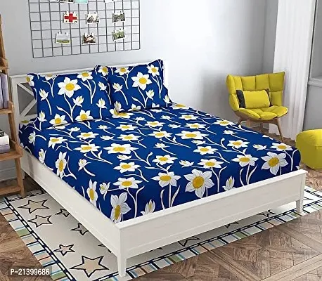 Stylish Cotton Double Bedsheet with 2 Pillow Covers-thumb0