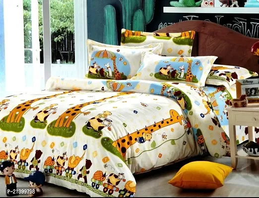 Stylish Cotton Double Bedsheet with 2 Pillow Covers-thumb0