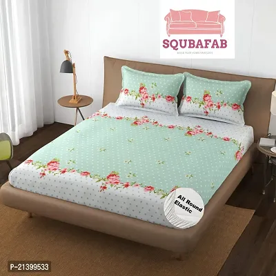 Stylish Cotton Double Bedsheet with 2 Pillow Covers