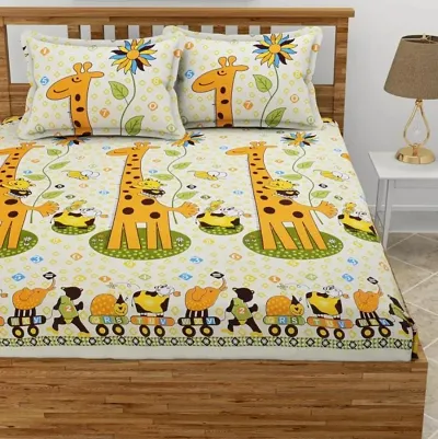 Printed Double Bedsheets For Kids