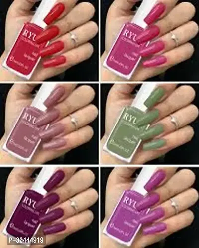 Colorful Nail Polish Pack of 6 Pcs-thumb0