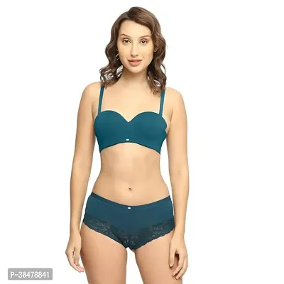 Stylish Cotton Solid Bra And Panty Set for Women-thumb4