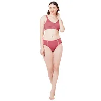 Stylish Cotton Solid Bra And Panty Set for Women Pack Of 2-thumb4