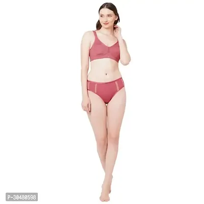 Stylish Cotton Solid Bra And Panty Set for Women Pack Of 2-thumb5