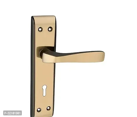 Apporx 7 Inches Mortice Door Handle Lock Set 007 Ky Black Gold Finish