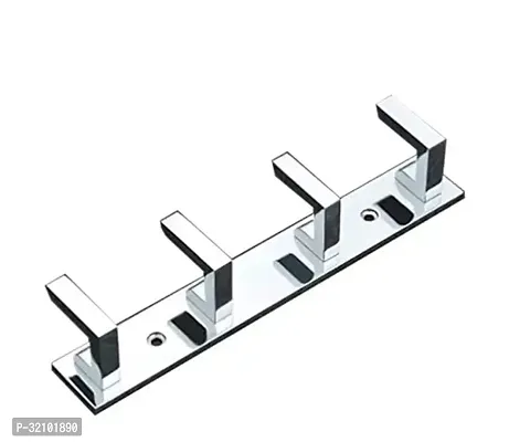 Apporx 6 Pin Cloth Hooks Hanger For Bedroom And Bathroom Rob Hooks Rail For Keysclothestowel Blackpack Of 3-thumb2