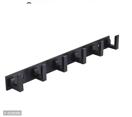 Apporx 6 Pin Cloth Hooks Hanger For Bedroom And Bathroom Rob Hooks Rail For Keysclothestowel Blackpack Of 1-thumb0