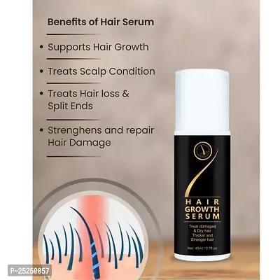 Organic Regrowth Hair Serum Roller Set Fast Hair Growth Anti Stripping Liquid-thumb4