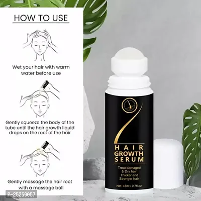 Organic Regrowth Hair Serum Roller Set Fast Hair Growth Anti Stripping Liquid-thumb2