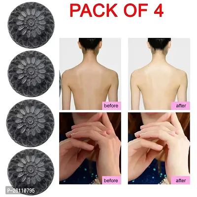 Activated Skin Care Natural Detox Face  Body Charcoal Soap For Blackheads  Anti Wrinkle, Anti Pollution Pack of 4 (4 x 100g)-thumb0