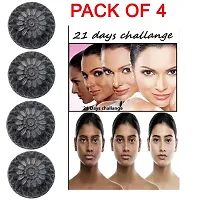Activated Skin Care Natural Detox Face  Body Charcoal Soap For Blackheads  Anti Wrinkle, Anti Pollution Pack of 4 (4 x 100g)-thumb1