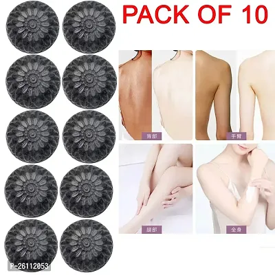 Activated Skin Care Natural Detox Face  Body Charcoal Soap For Blackheads  Anti Wrinkle, Anti Pollution Pack of 10 (10x 100g)-thumb0