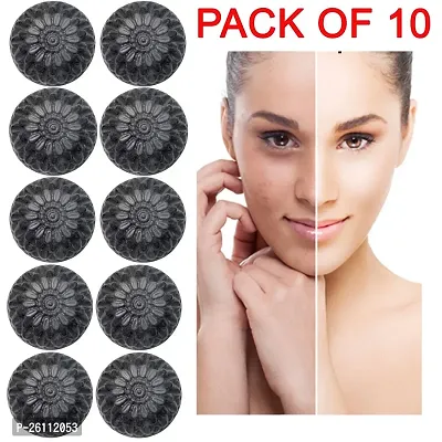 Activated Skin Care Natural Detox Face  Body Charcoal Soap For Blackheads  Anti Wrinkle, Anti Pollution Pack of 10 (10x 100g)-thumb3