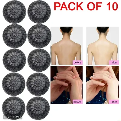 Activated Skin Care Natural Detox Face  Body Charcoal Soap For Blackheads  Anti Wrinkle, Anti Pollution Pack of 10 (10 x 100g)-thumb4