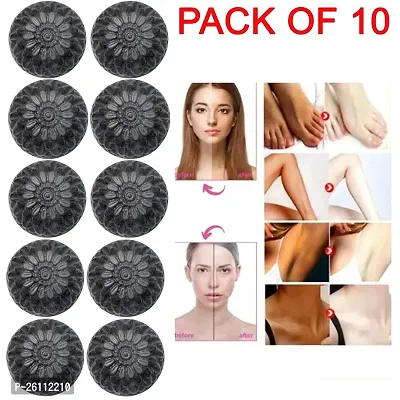 Activated Skin Care Natural Detox Face  Body Charcoal Soap For Blackheads  Anti Wrinkle, Anti Pollution Pack of 10 (10 x 100g)-thumb2