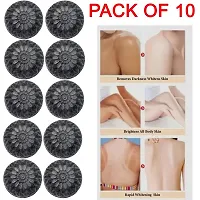 Activated Skin Care Natural Detox Face  Body Charcoal Soap For Blackheads  Anti Wrinkle, Anti Pollution Pack of 10 (10 x 100g)-thumb2