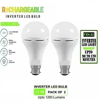 FOXSUN Cool White rechargeable AC DC Inverter home Bulbs, 9w 4 Hours Automatic Backup LED rechargable Light Bulb, 1pcs Environment-friendly Emergency bulb Indoor outdoor Made in India-thumb2