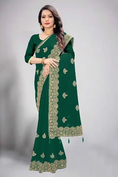 Beautiful Georgette Saree With Blouse Piece For Women