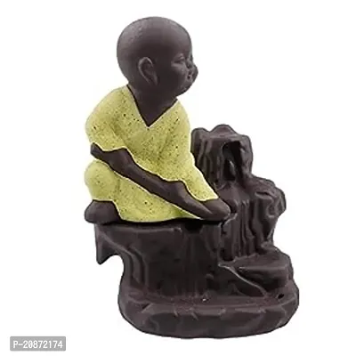 Monk Buddha Decorative Showpiece With  Smoke For Home, Office