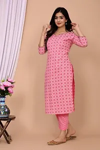 Women Kurta Pant Set Flower-thumb3