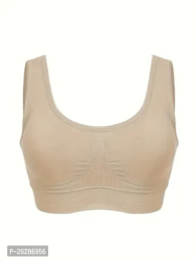 Super Support Everyday Bra For Women, Non Padded , Wire free , Full Coverage(Khaki)-thumb2