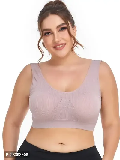 Super Support Everyday Bra For Women, Non Padded, Wire free, Full Coverage (Purple)-thumb0