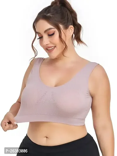 Super Support Everyday Bra For Women, Non Padded, Wire free, Full Coverage (Purple)-thumb3