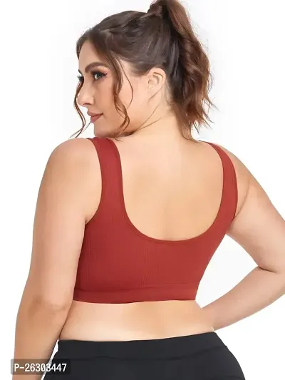 Super Support Everyday Bra For Women, Non Padded, Wire free, Full Coverage (Red)-thumb4