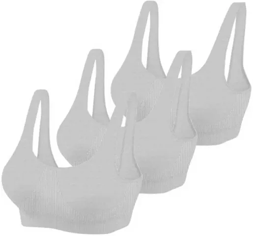 Stylish Off Solid Bras For Women- Pack Of 3