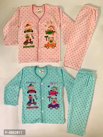 Cotton Full Sleeve T-Shirt Jabala  payjama Set Baby Clothes Set (pack of 2)-thumb0